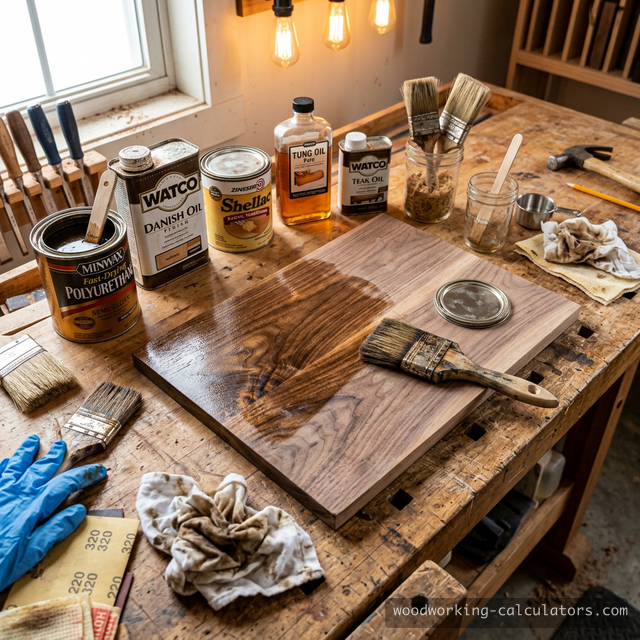 Various wood finishing products and their effects on different wood surfaces